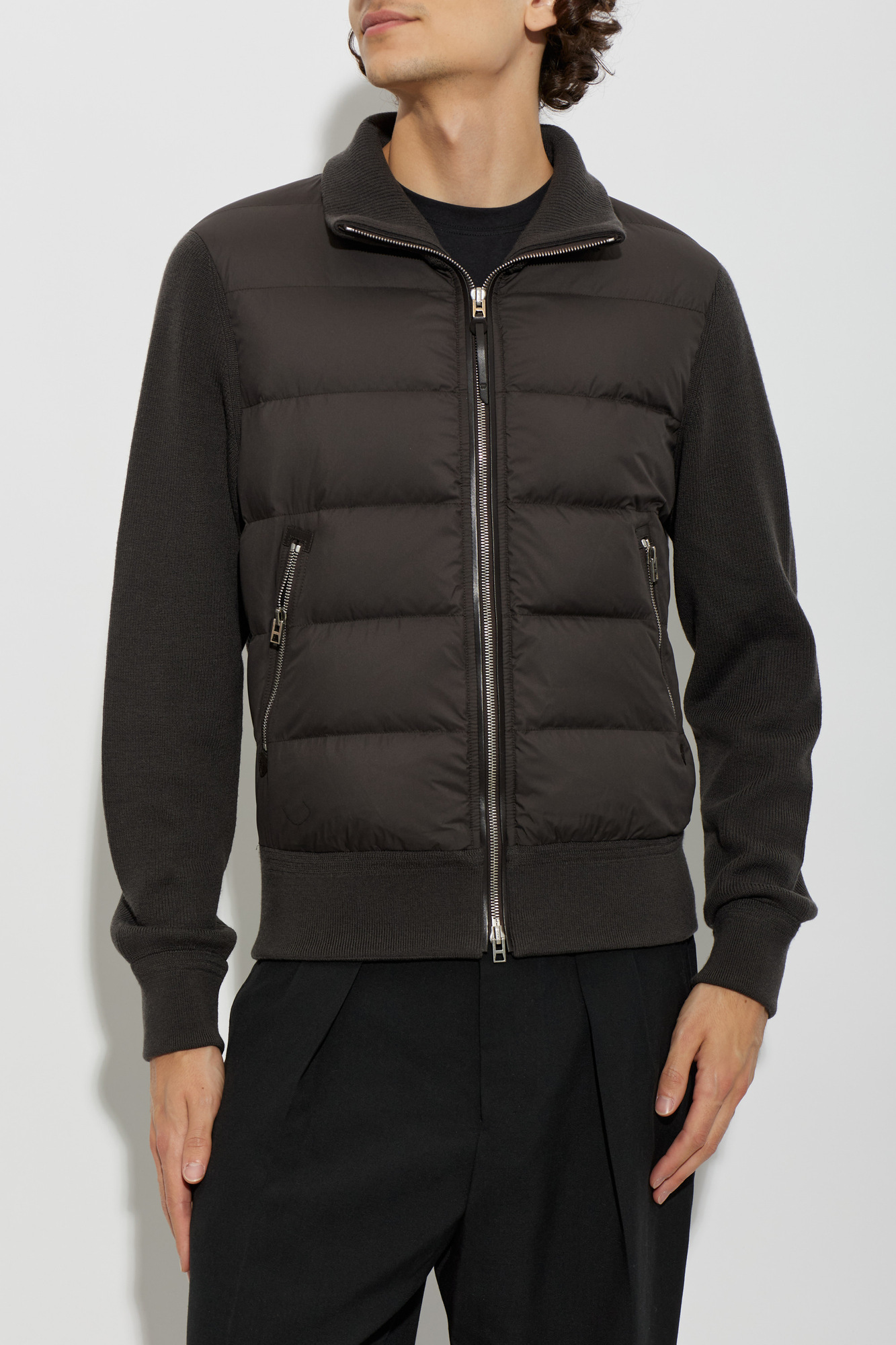 Tom Ford Wool cardigan with down front | Men's | Vitkac
